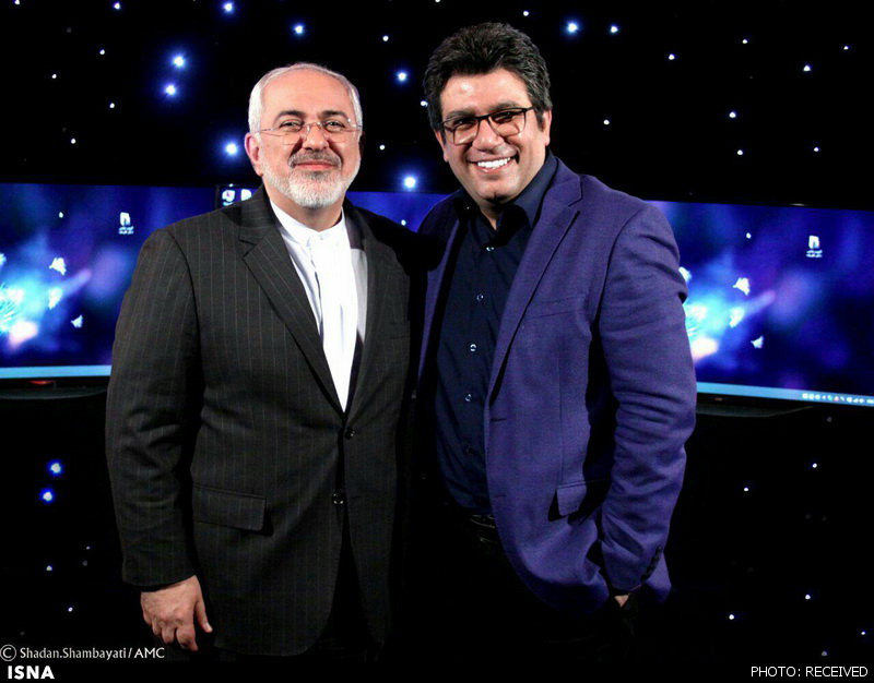 رضا رشیدپور و جواد ظریف در کنار هم /عکس